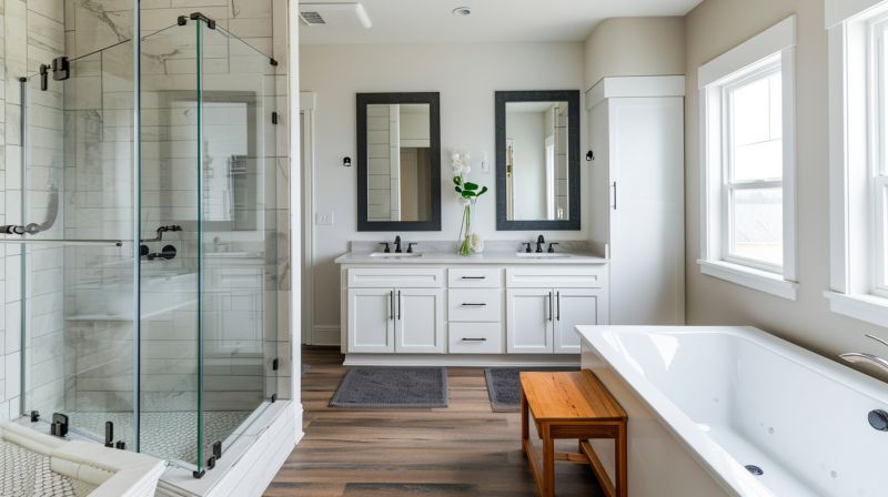 Open Concept Bathrooms